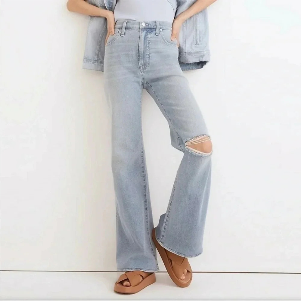 Madewell 11" High-Rise Flare Jeans Size 24